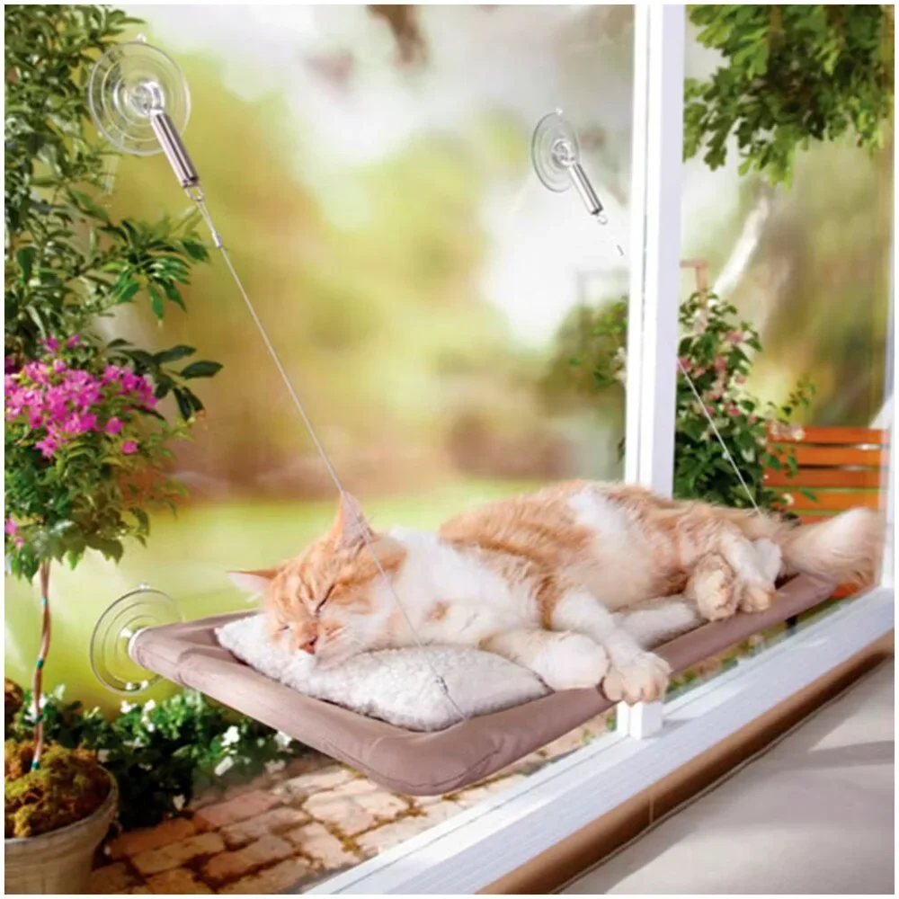 NEW Oster Sunny Seat Window Mount Cat Bed Hammock Perch